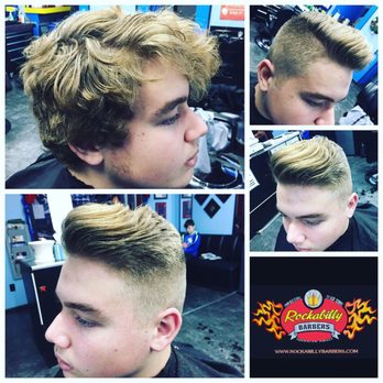 Rockabilly Barbers - Before & after side part. - Barbers Near Me - Stony Brook, New York Rockabilly Barbers - Before & after side part. - Barbers Near Me - Stony Brook, New York