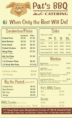 Menu photo 2 Pat's BBQ & Catering Murphysboro, IL