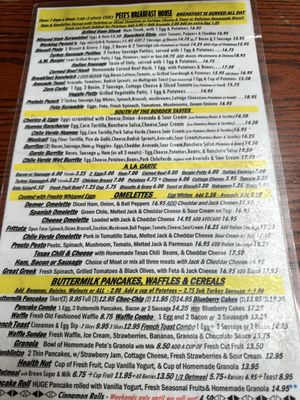 Menu photo 1 Pete's Breakfast House Ventura, CA Menu photo 1 Pete's Breakfast House Ventura, CA