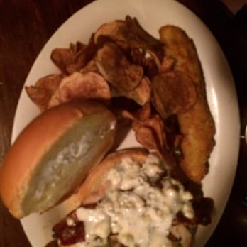 Buckeye Beer Engine - Chicken sandwich with blue cheese and bacon - American Near Me - Lakewood, Ohio Buckeye Beer Engine - Chicken sandwich with blue cheese and bacon - American Near Me - Lakewood, Ohio