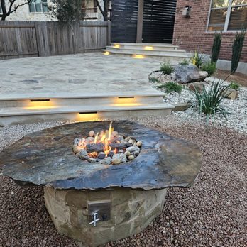 Champion Outdoor Solutions - Custom fire pit in Steiner Ranch - Landscaping Near Me - Austin, Texas Champion Outdoor Solutions - Custom fire pit in Steiner Ranch - Landscaping Near Me - Austin, Texas