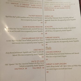 Cafe Julia - Main entree menu - Cafes Near Me - Honolulu, Hawaii