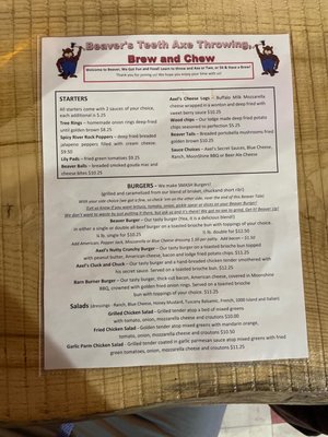 Menu photo 2 Beaver's Teeth Knoxville, IL Menu photo 2 Beaver's Teeth Knoxville, IL