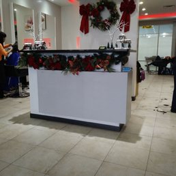 Xmas decor front desk Xmas decor front desk