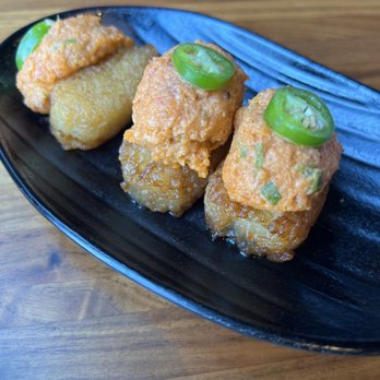 JINYA Ramen Bar - Reston - Crispy Rice with Spicy Salmon - Tapas/Small Plates Near Me - Reston, Virginia JINYA Ramen Bar - Reston - Crispy Rice with Spicy Salmon - Tapas/Small Plates Near Me - Reston, Virginia