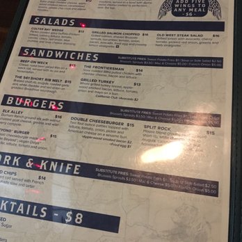 Colter Bay - Food Menu 1/29/2021 - American Near Me - Buffalo, New York