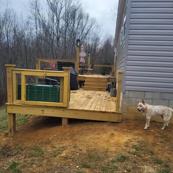 Mobile Home Liquidators - The dual level deck in the back of the home. - Mobile Home Dealers Near Me - Cookeville, Tennessee Mobile Home Liquidators - The dual level deck in the back of the home. - Mobile Home Dealers Near Me - Cookeville, Tennessee
