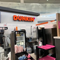 the inside of a dunkin donuts store the inside of a dunkin donuts store