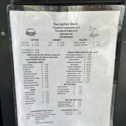 The Catfish Shack - Menu