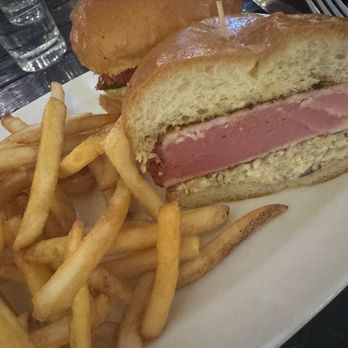 ATwater Tavern - Ahi Tuna Sandwich + fries - Seafood Near Me - San Francisco, California