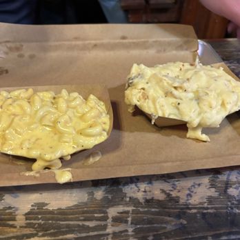 Hutchins BBQ - Mac and Cheese with Loaded Mashed Potatoes - Barbeque Near Me - Frisco, Texas