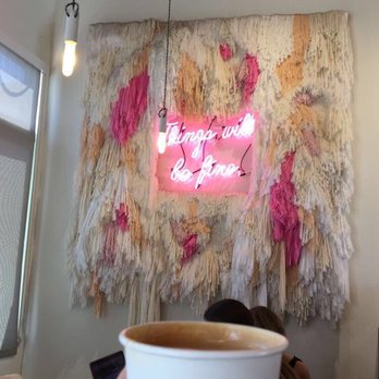 Dinosaur Coffee - Vanilla latte with soy - Coffee & Tea Near Me - Los Angeles, California