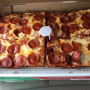 Jet's Pizza - 8 corner with only pepperoni. - Pizza Near Me - Apopka, Florida Jet's Pizza - 8 corner with only pepperoni. - Pizza Near Me - Apopka, Florida