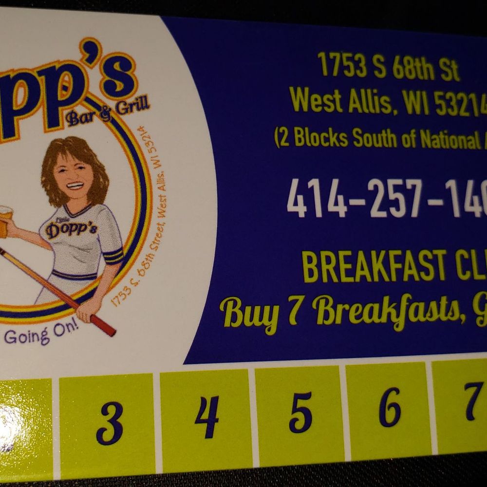 Dopp's Bar & Grill - 8th breakfast is free. - Bars Near Me - West Allis, Wisconsin Dopp's Bar & Grill - 8th breakfast is free. - Bars Near Me - West Allis, Wisconsin