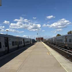 LIRR- Long Beach Station - Clouds above Long Beach Train Station