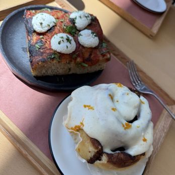 Cafe Clementine - Cinnamon Bun and focaccia bread - Bakeries Near Me - St. Petersburg, Florida
