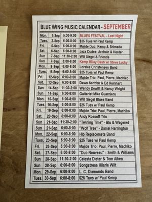 Menu photo 1 Blue Wing Saloon Upper Lake, CA Menu photo 1 Blue Wing Saloon Upper Lake, CA