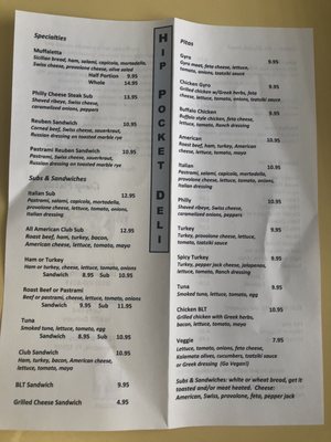 Menu photo 2 Hip Pocket Deli Pensacola, FL