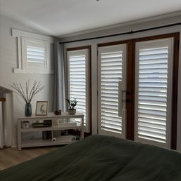 Newly installed shutters Newly installed shutters