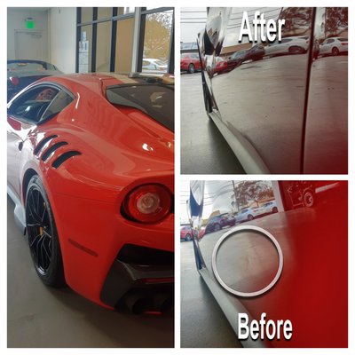 Ferrari Hood Dent Repair - Ferrari Dent Repair Ferrari Hood Dent Repair - Ferrari Dent Repair