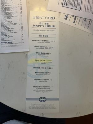 Menu photo 3 Boatyard Fort Lauderdale, FL