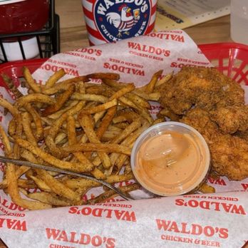 Waldo's Chicken & Beer - 3 piece chicken tenders, fries, tender sauce, fruit tea - Chicken Shop Near Me - Denver, Colorado Waldo's Chicken & Beer - 3 piece chicken tenders, fries, tender sauce, fruit tea - Chicken Shop Near Me - Denver, Colorado
