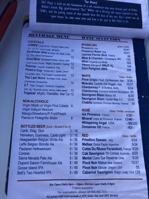 Menu photo 1 Salt Plage St Kitts, SA