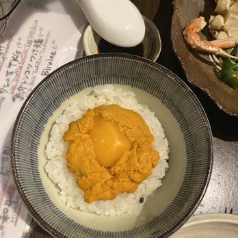 Izakaya Uosan - Uni truffle egg yolk with rice $19.5 - Izakaya Near Me - Honolulu, Hawaii