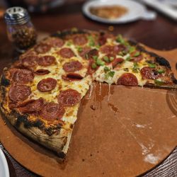 The Crafty Chameleon Brewery and Pizza - Pepperoni pizza