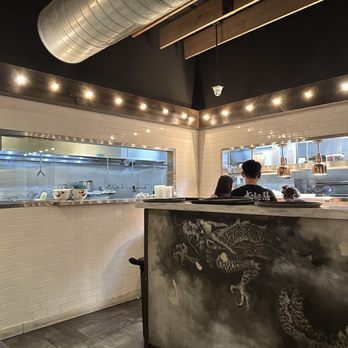 Mein Restaurant - Kitchen looks legit with dragon painting - Chinese Near Me - Houston, Texas