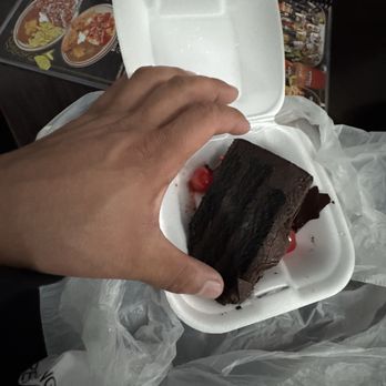 Mariscos Los Buchones - $8.99 for a 3/10 slice of tiny chocolate cake - Seafood Near Me - Long Beach, California Mariscos Los Buchones - $8.99 for a 3/10 slice of tiny chocolate cake - Seafood Near Me - Long Beach, California