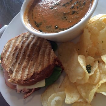 Huvar's Artisan Market - scratch made tomato basil soup with ham & swiss. - Breakfast & Brunch Near Me - Victoria, Texas
