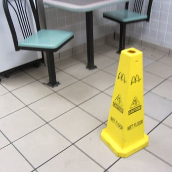 McDonald's - Wet floor sign there even floor was dried - Fast Food Near Me - Champlain, New York McDonald's - Wet floor sign there even floor was dried - Fast Food Near Me - Champlain, New York