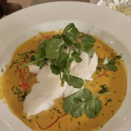 Tom yam Chilean sea bass Tom yam Chilean sea bass