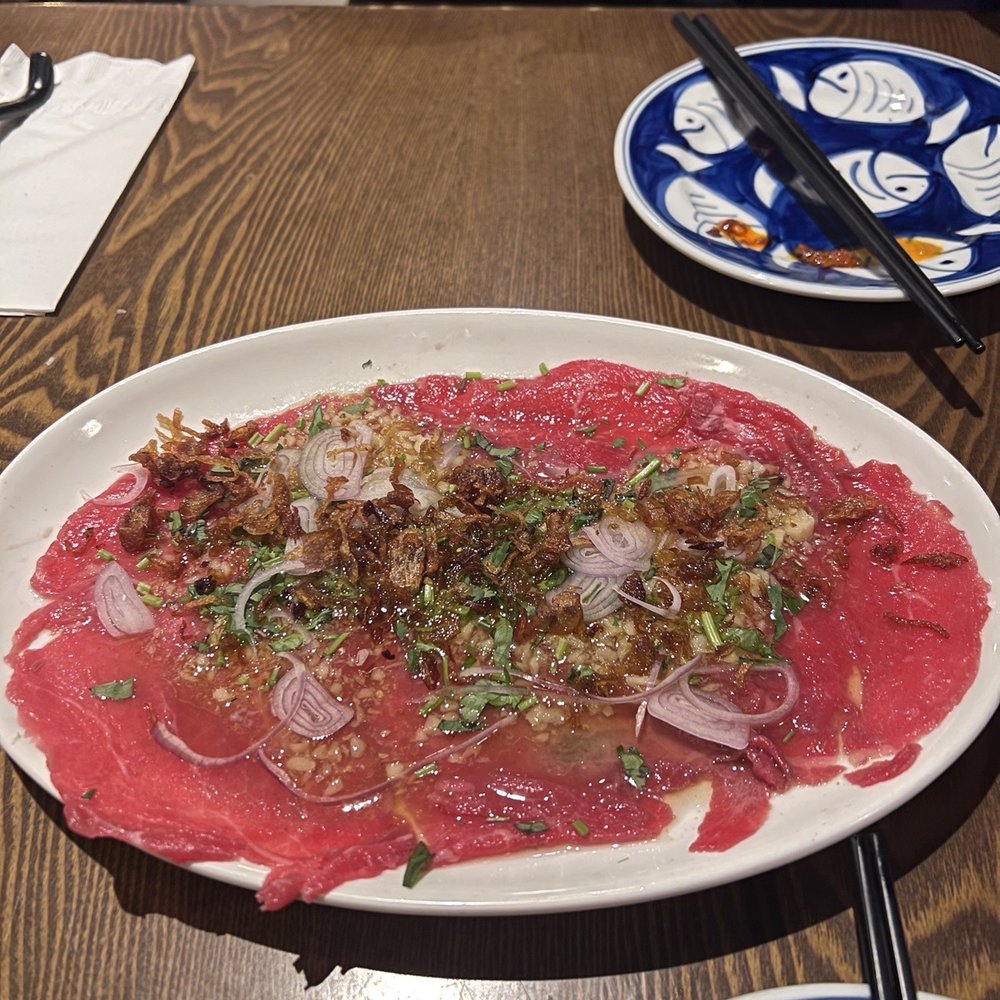 Beef carpaccio Beef carpaccio
