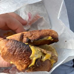 Disgusting burnt Croissant