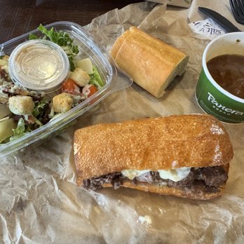Panera Bread - French Ciabatta Dipper with au jus, Ranch Parm BLT Salad - Sandwiches Near Me - Vienna, Virginia