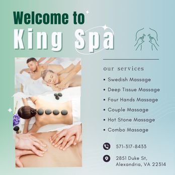 King Spa - Check out our services and benefits - Massage Near Me - Alexandria, Virginia