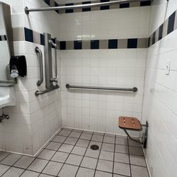 Yuba State Park - No shower curtain so entire bathroom is wet and is slippery for a fall.