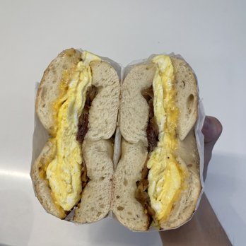 Pio Bagel - bacon egg and cheese! - Bagels Near Me - Brooklyn, New York Pio Bagel - bacon egg and cheese! - Bagels Near Me - Brooklyn, New York