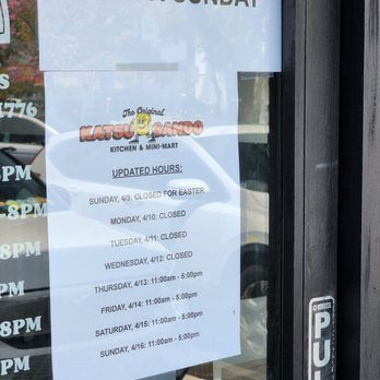 Katsu Sando - Their hours updated.... 4/11 - Japanese Near Me - San Gabriel, California Katsu Sando - Their hours updated.... 4/11 - Japanese Near Me - San Gabriel, California