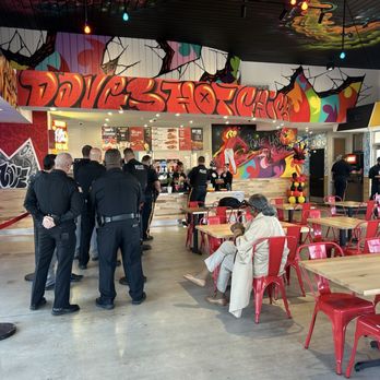 Dave's Hot Chicken - Interior with the Winslow Police - Chicken Shop Near Me - Sicklerville, New Jersey