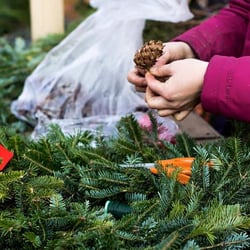 Tree Riders NYC - All of our wreaths are made from the freshest branches possible. Direct from Tree-to-Wreath!