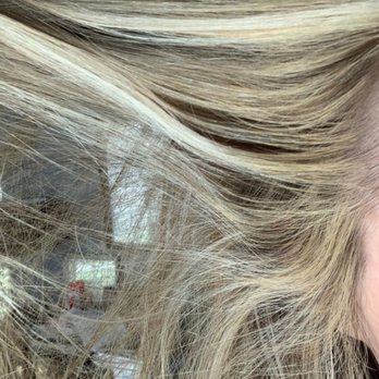Zena Salon - Hair not fully processed at roots because it did not stay on long enough.. - Hair Stylists Near Me - Richmond, Texas Zena Salon - Hair not fully processed at roots because it did not stay on long enough.. - Hair Stylists Near Me - Richmond, Texas