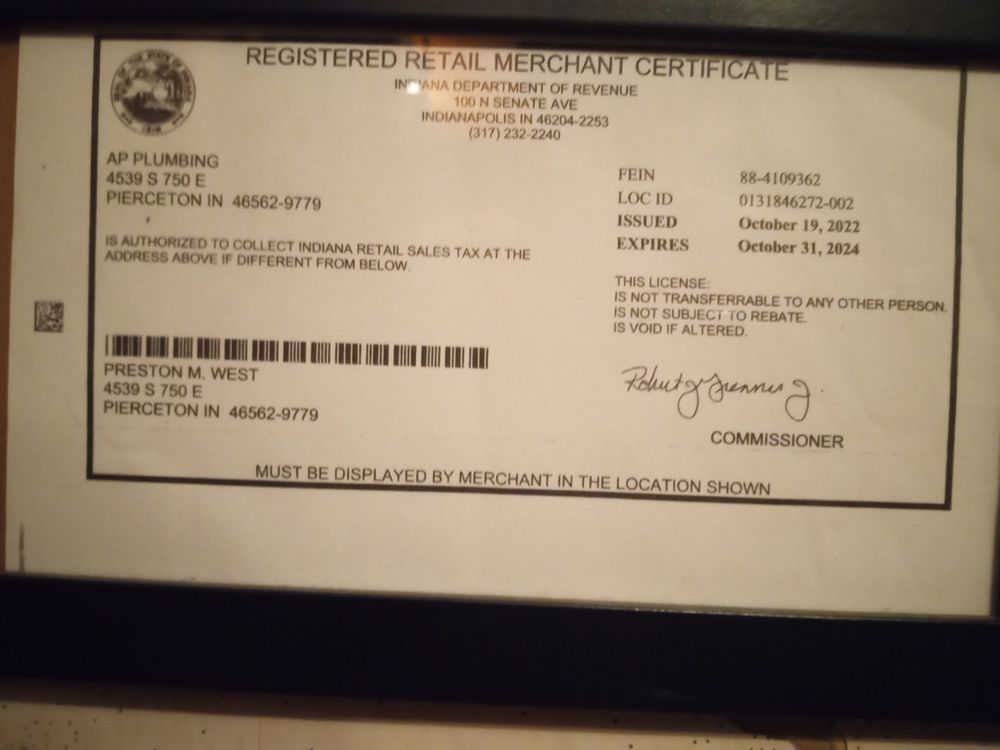 Slide of A P Plumbing