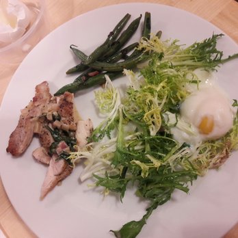 Sur La Table - Paris night: Creamy tarragon chicken, sautéed green beans w/dressing, frisée salad with lardons and poached egg. By me and Candice Y. ! - Kitchen Supplies Near Me - Costa Mesa, California Sur La Table - Paris night: Creamy tarragon chicken, sautéed green beans w/dressing, frisée salad with lardons and poached egg. By me and Candice Y. ! - Kitchen Supplies Near Me - Costa Mesa, California