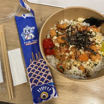 Fish-San - Sweet shoyu salmon bowl - Poke Near Me - Portland, Oregon Fish-San - Sweet shoyu salmon bowl - Poke Near Me - Portland, Oregon