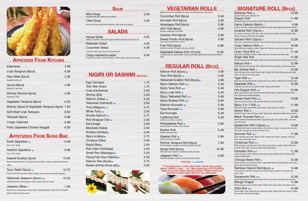 Menu photo 2 sakura japanese express Alsip, IL
