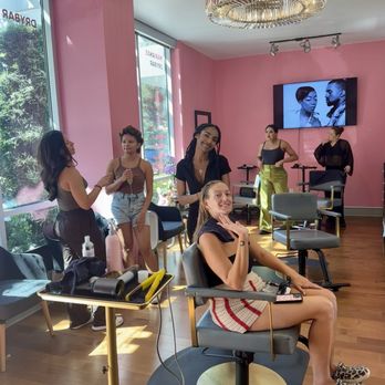 Marianas Dry Bar - They did all our hair at the same time the morning of the wedding and got it done to our liking and quickly - Hair Salons Near Me - Los Angeles, California