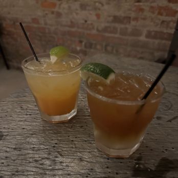 Congress Social Bar - East End Sunrise (left), Dark 'n Stormy (right) - Bars Near Me - Durham, North Carolina